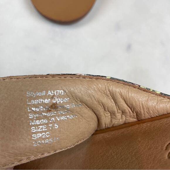 Madewell Skyler Snake Padded Cross Strap Slide Sandals NWOB - Picture 11 of 11